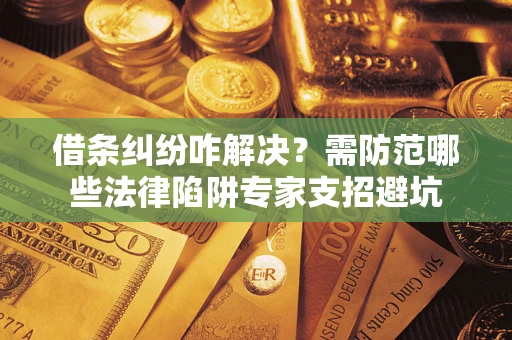 北京借条纠纷咋解决？需防范哪些法律陷阱专家支招避坑