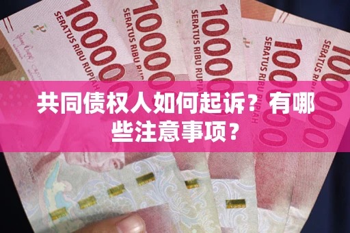 北京共同债权人如何起诉？有哪些注意事项？